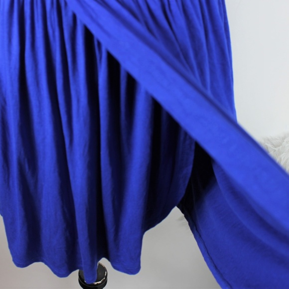 Forever 21 Blue Dress Cold Shoulder Above Knee S - Picture 2 of 5